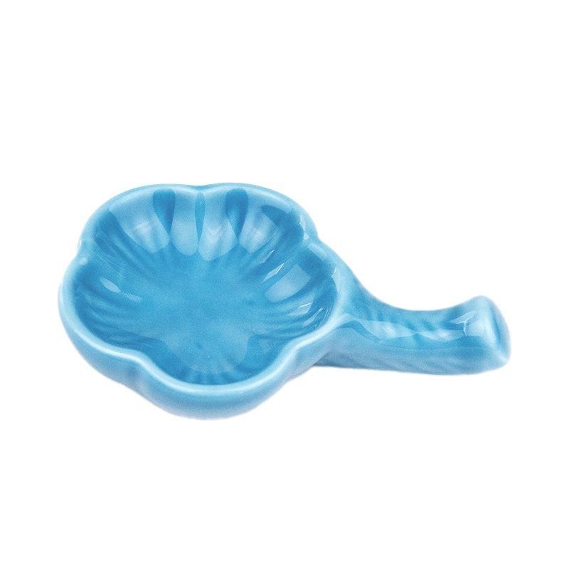 Brush Holder plum plate (blue)