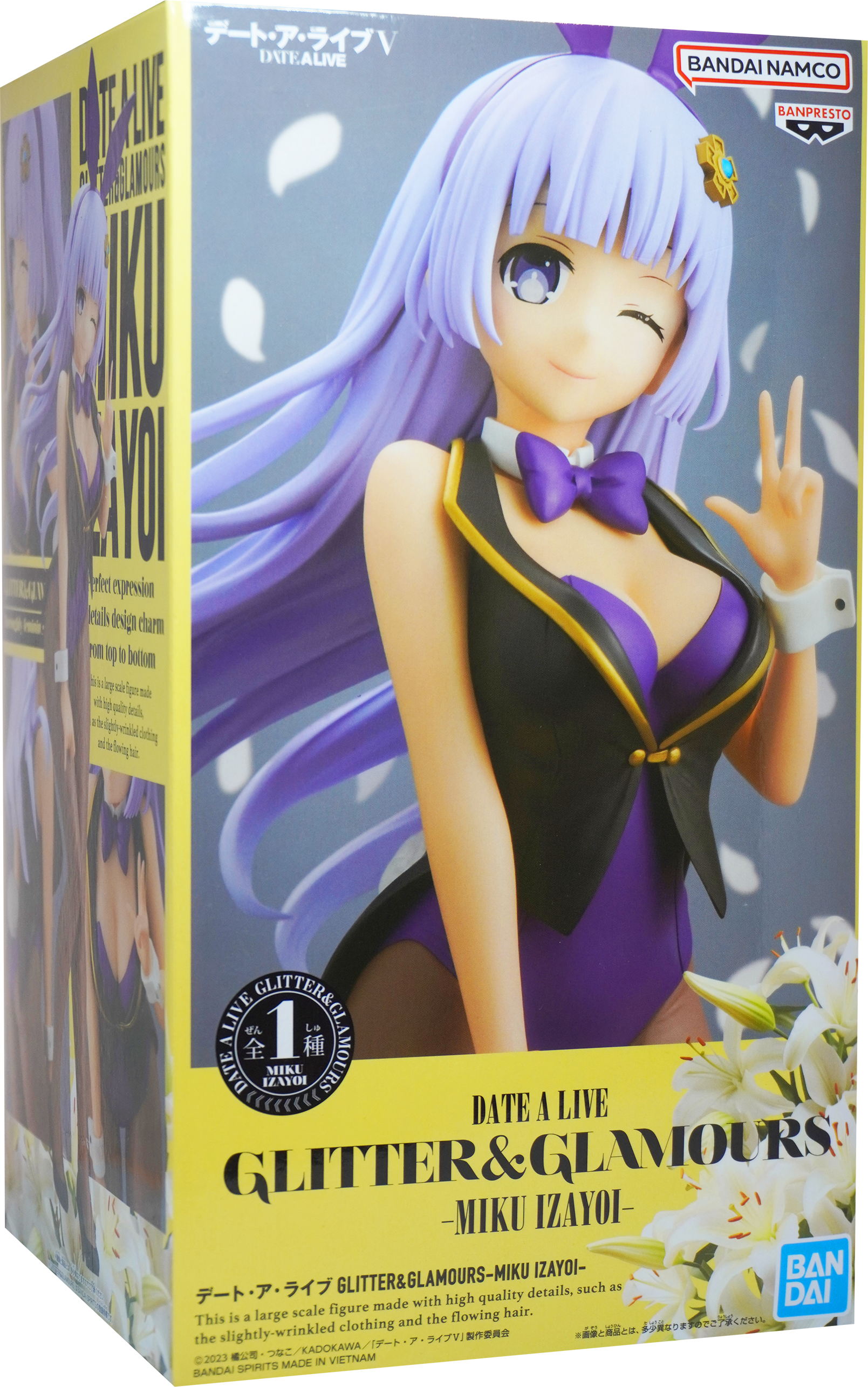 BANPRESTO Date A Live GLITTER & GLAMOURS MIKU IZAYOI Bunny Figure