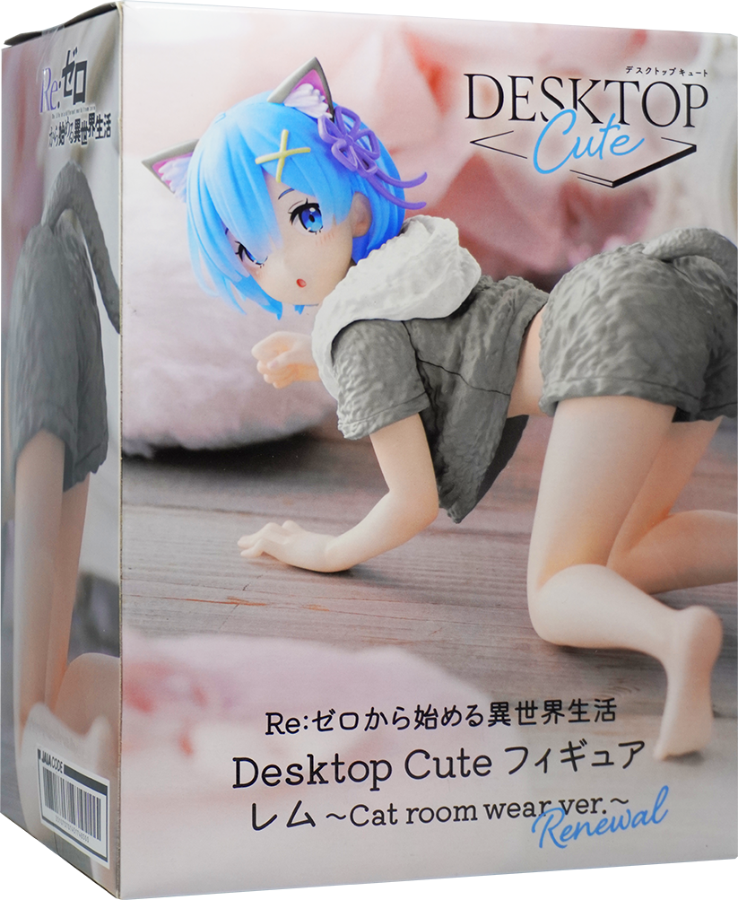 Re Zero Desktop Cute Figure Rem Cat Roomwear Version