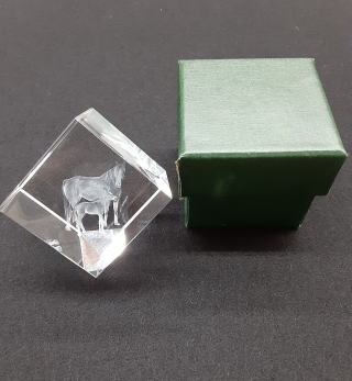 Zodiac Paperweight (Artificial Crystal Paperweight) 2026 "Noon (Horse)"