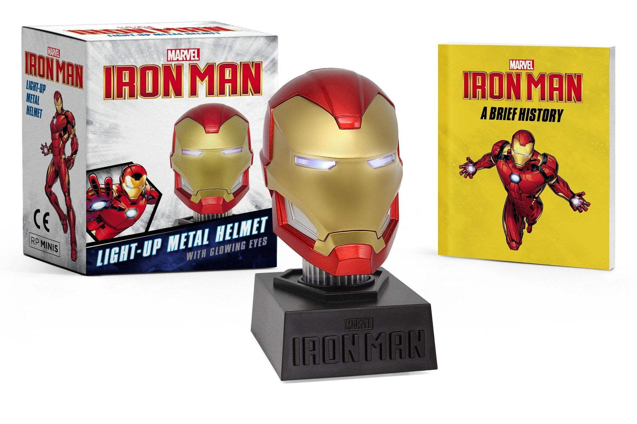 MARVEL IRON MAN LIGHT UP METAL HELMET