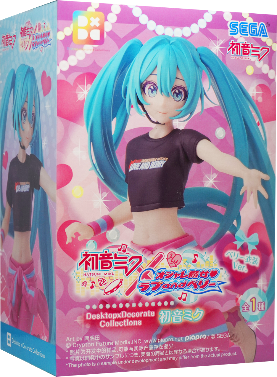 Hatsune Miku x Love and Berry Berry Outfit Ver. Figure Desktop×Decorate