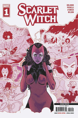 SCARLET WITCH 1 PICHELLI 2ND PRINTING VARIANT